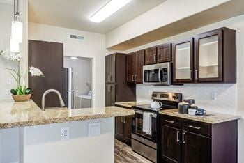 Granite countertop at harvest park apartments